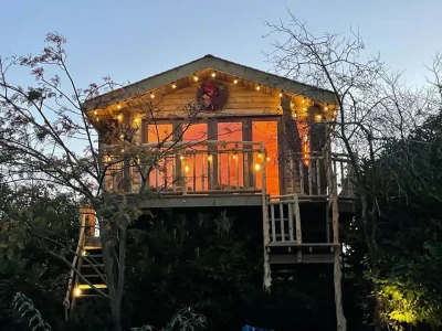Tree House Log Cabin Yurts.ie