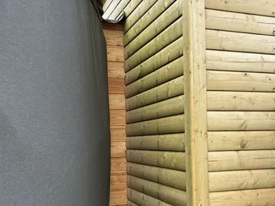 8 metre Yurt with connected bathroom by Yurts.ie